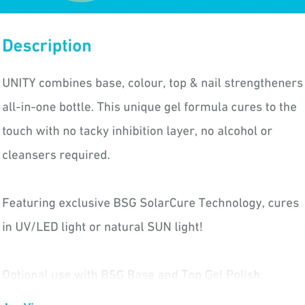 💕SALE! Unity All In One • Bio Seaweed Gel • New • Grape Vine